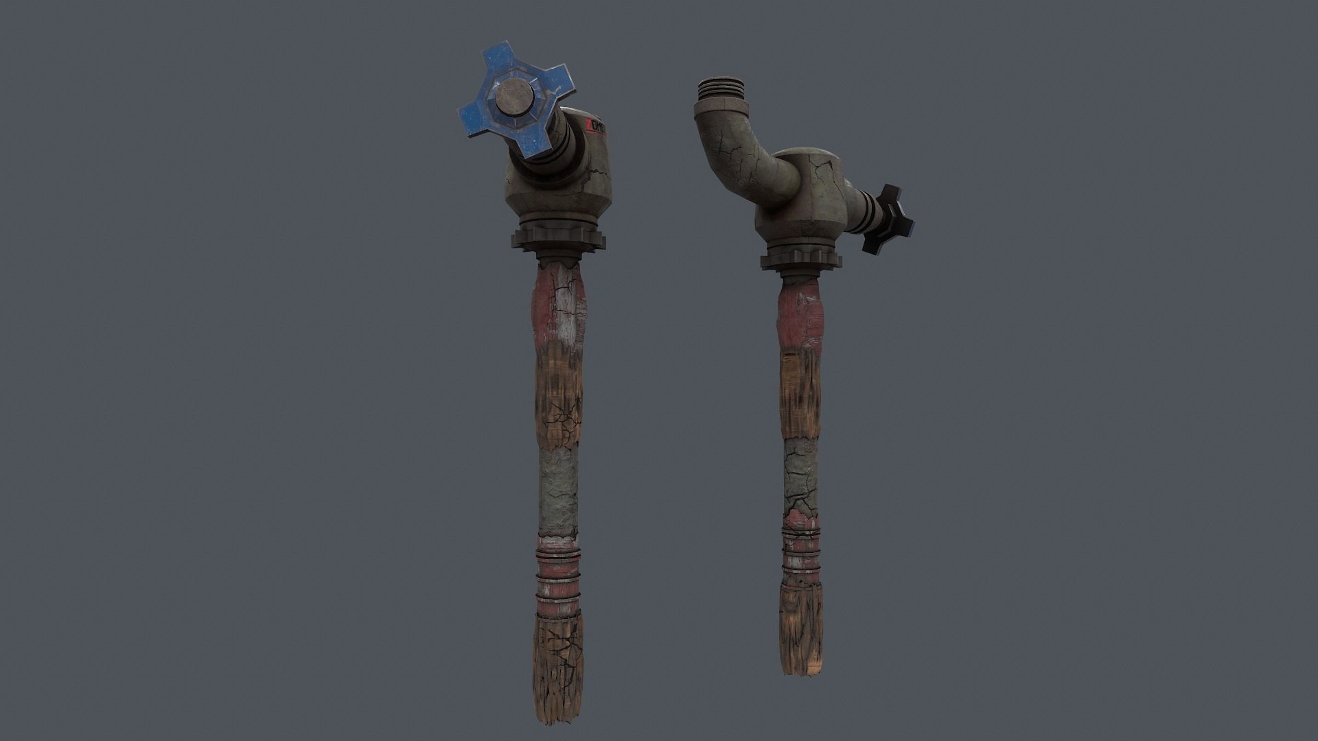 Zombie Crusher Weapon Low-poly 3D model_14