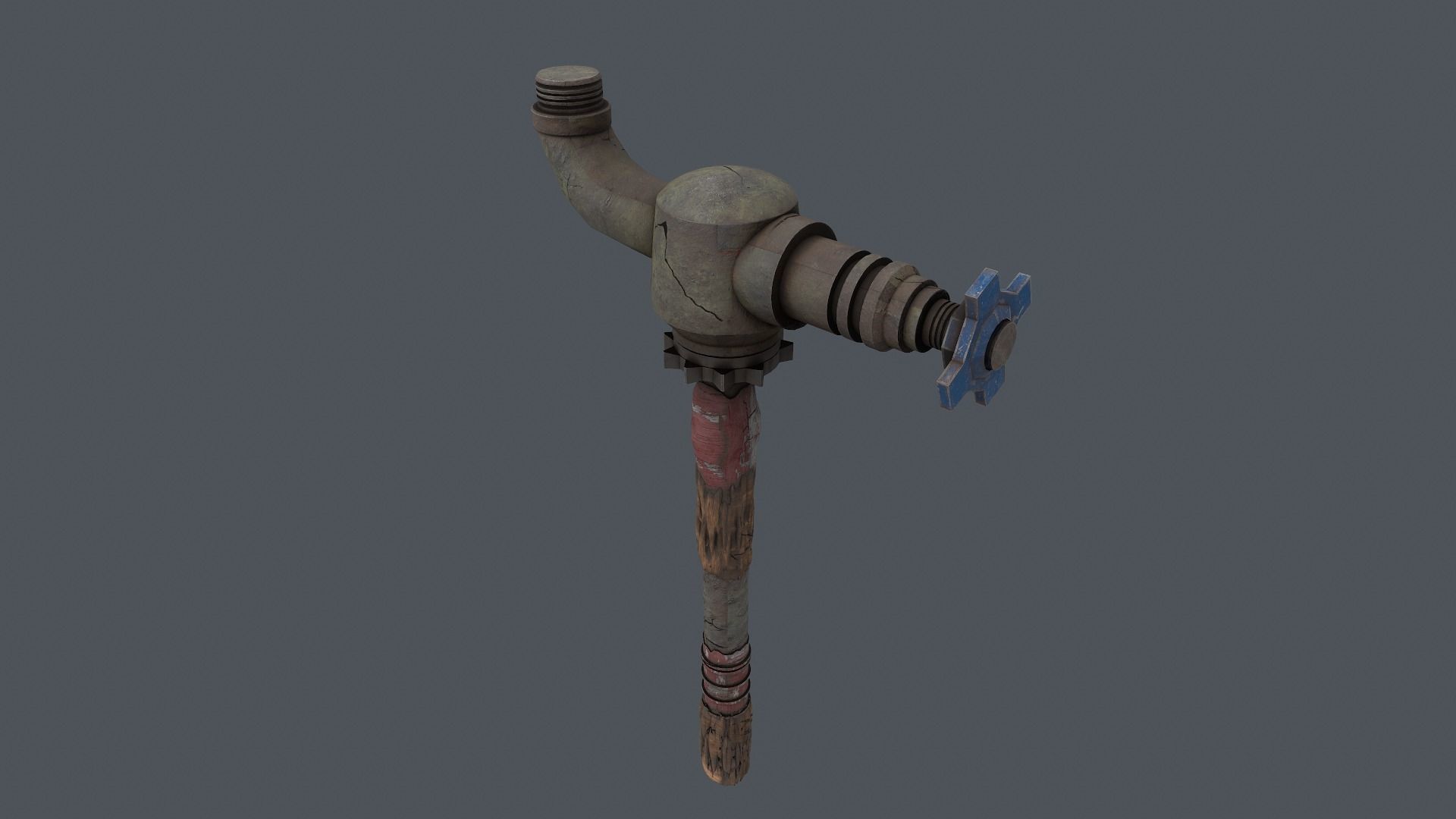 Zombie Crusher Weapon Low-poly 3D model_3