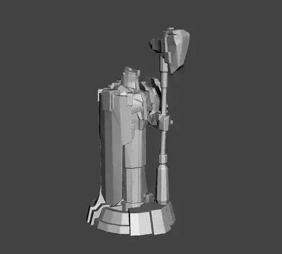 League of Legends Blue Turret 3D Model