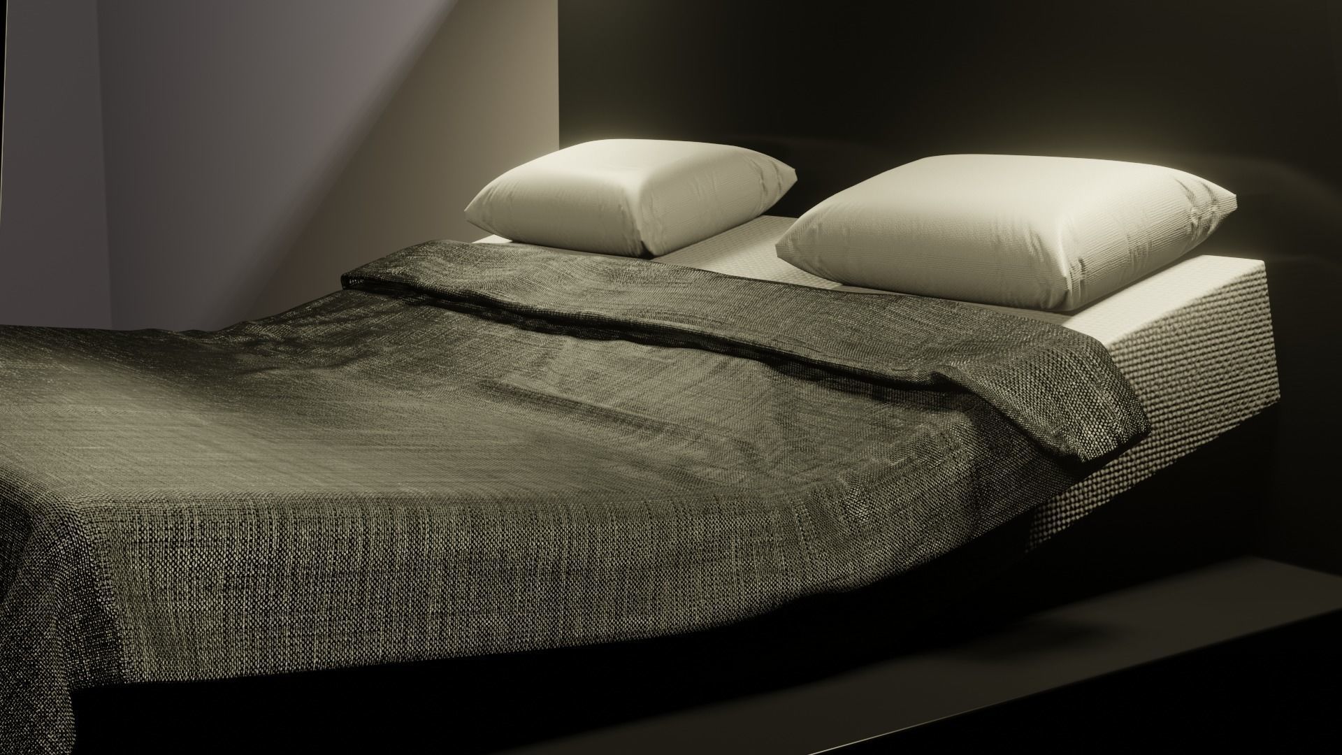 Futuristic Bed 3D model_1