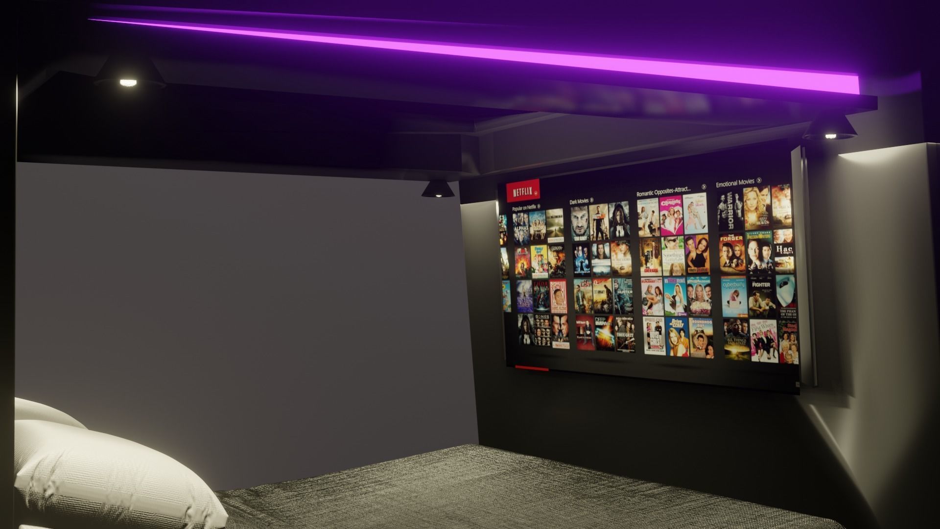 Futuristic Bed 3D model_2