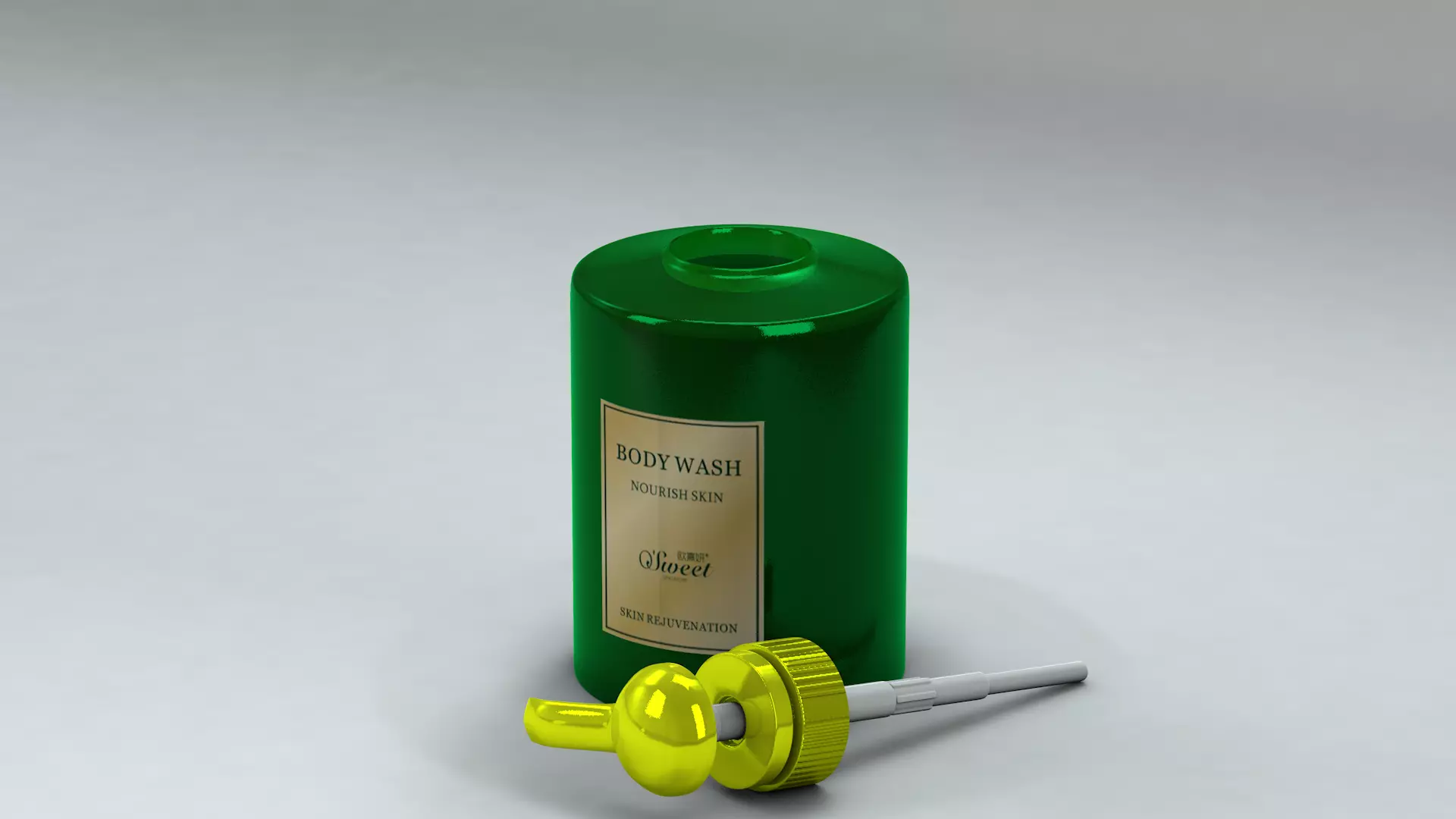 3D bottle of O Sweet Body Wash  3D model_0