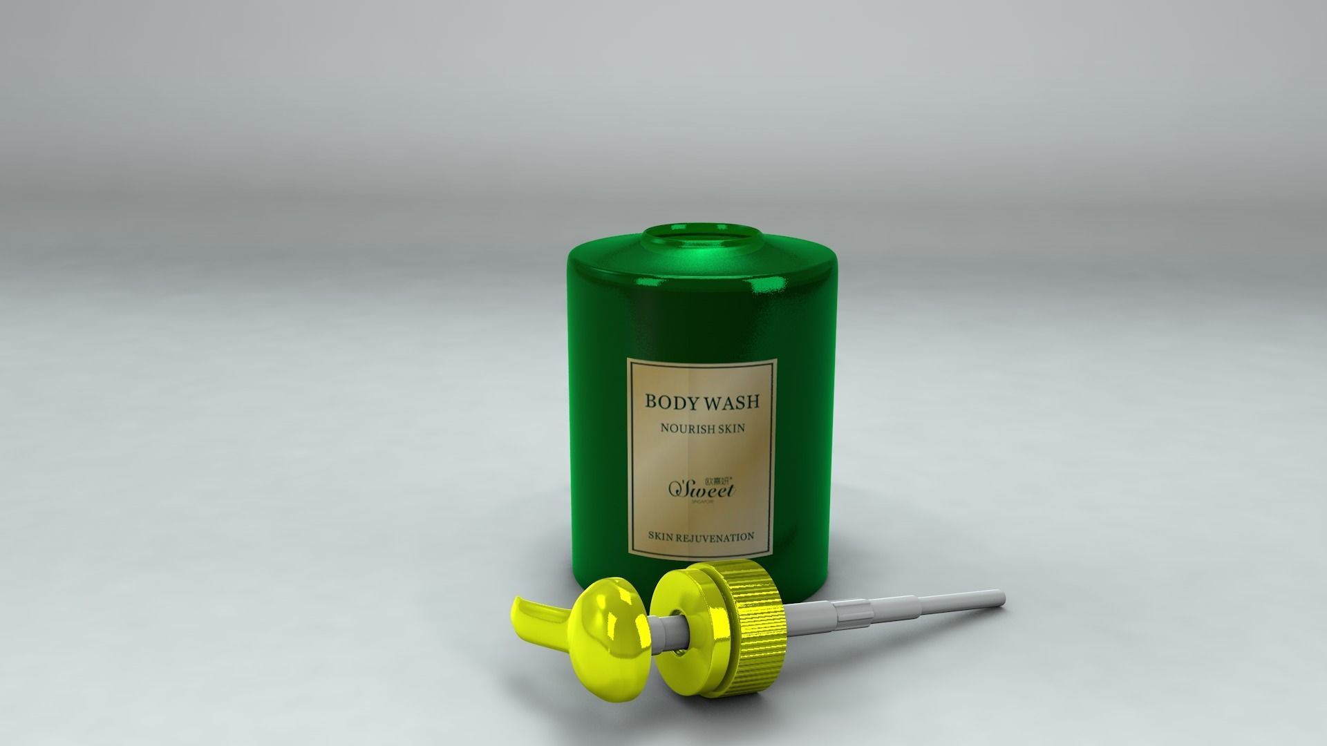 3D bottle of O Sweet Body Wash  3D model_5