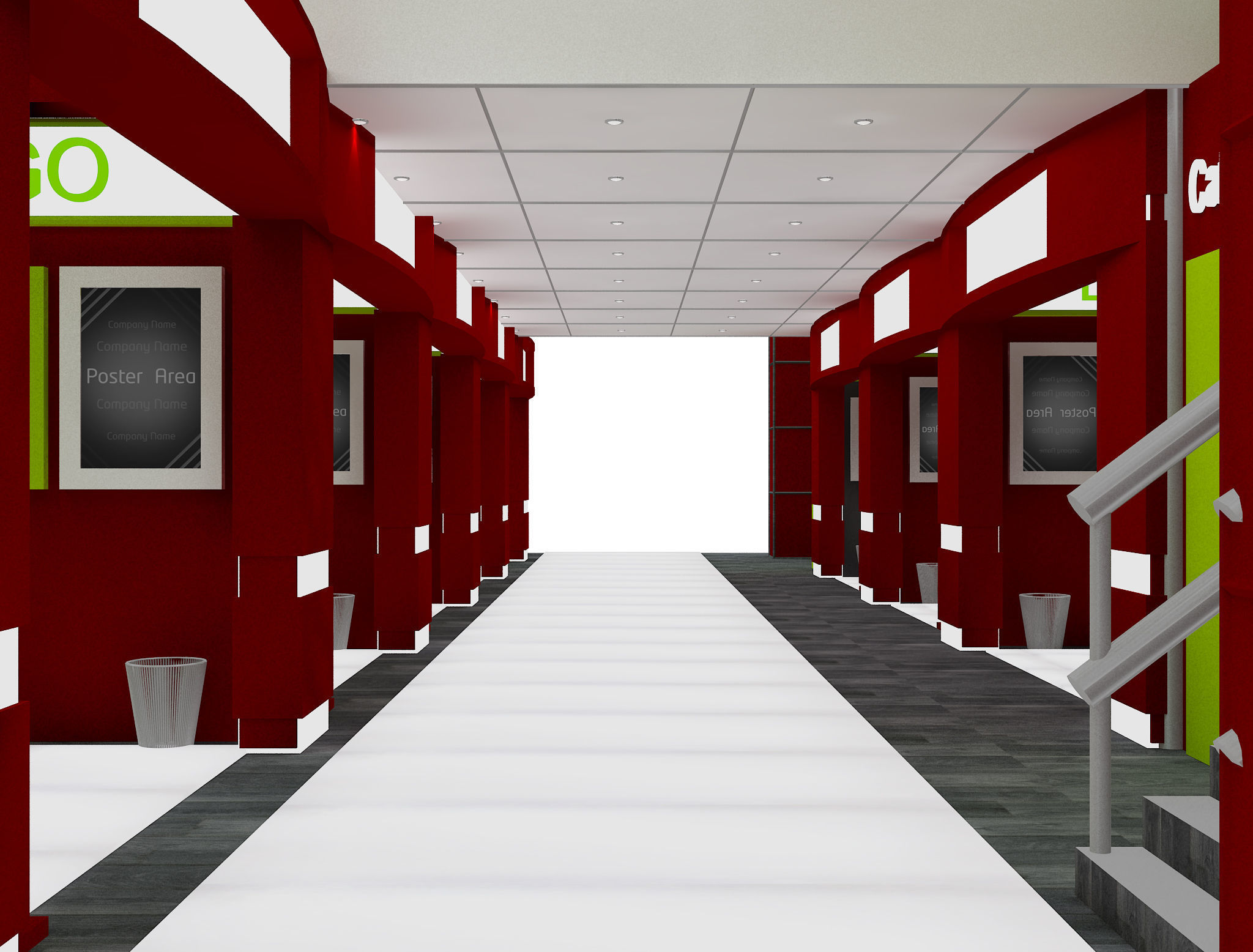 Booth Exhibition Stand a583B 3D model_10