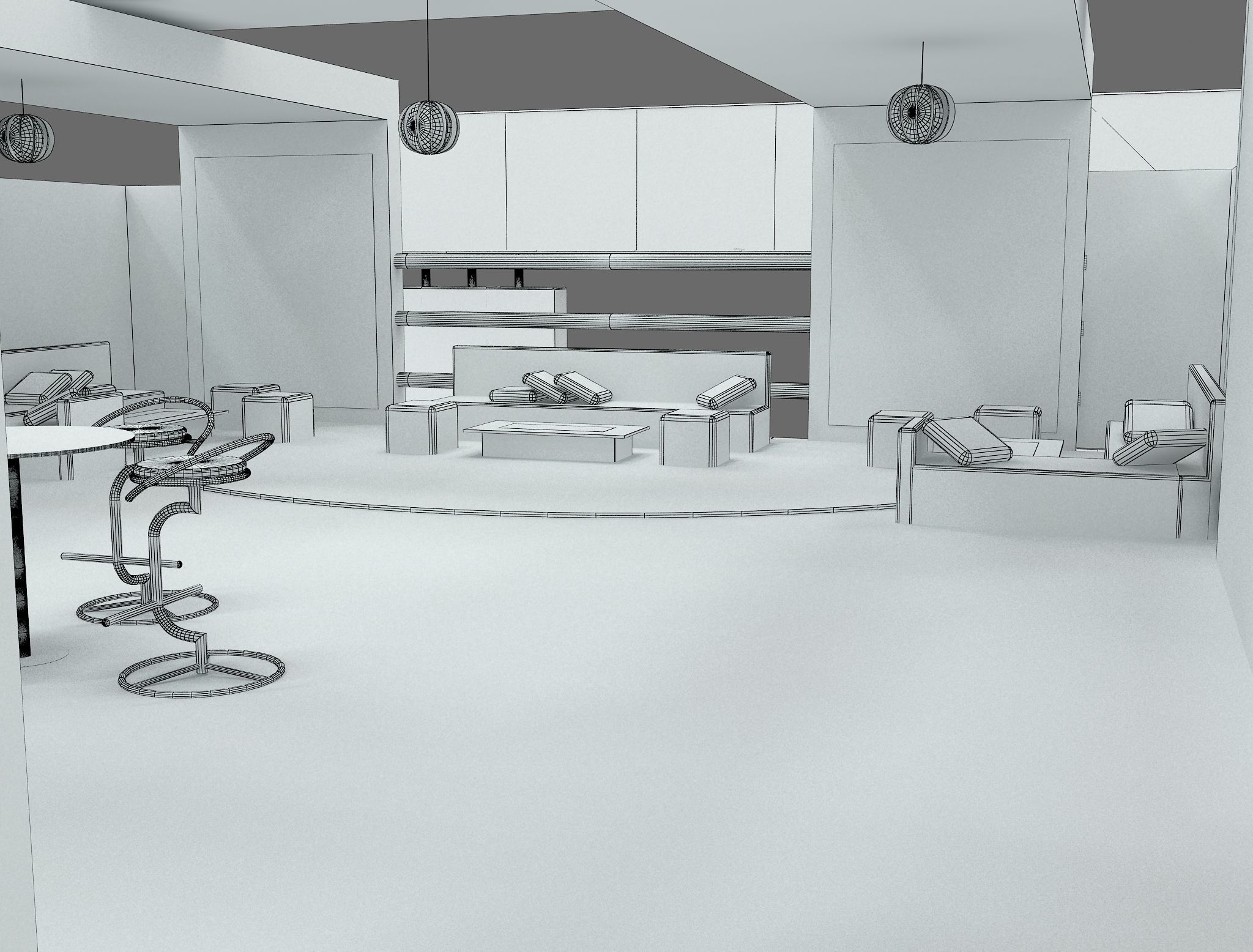 Booth Exhibition Stand a583B 3D model_9