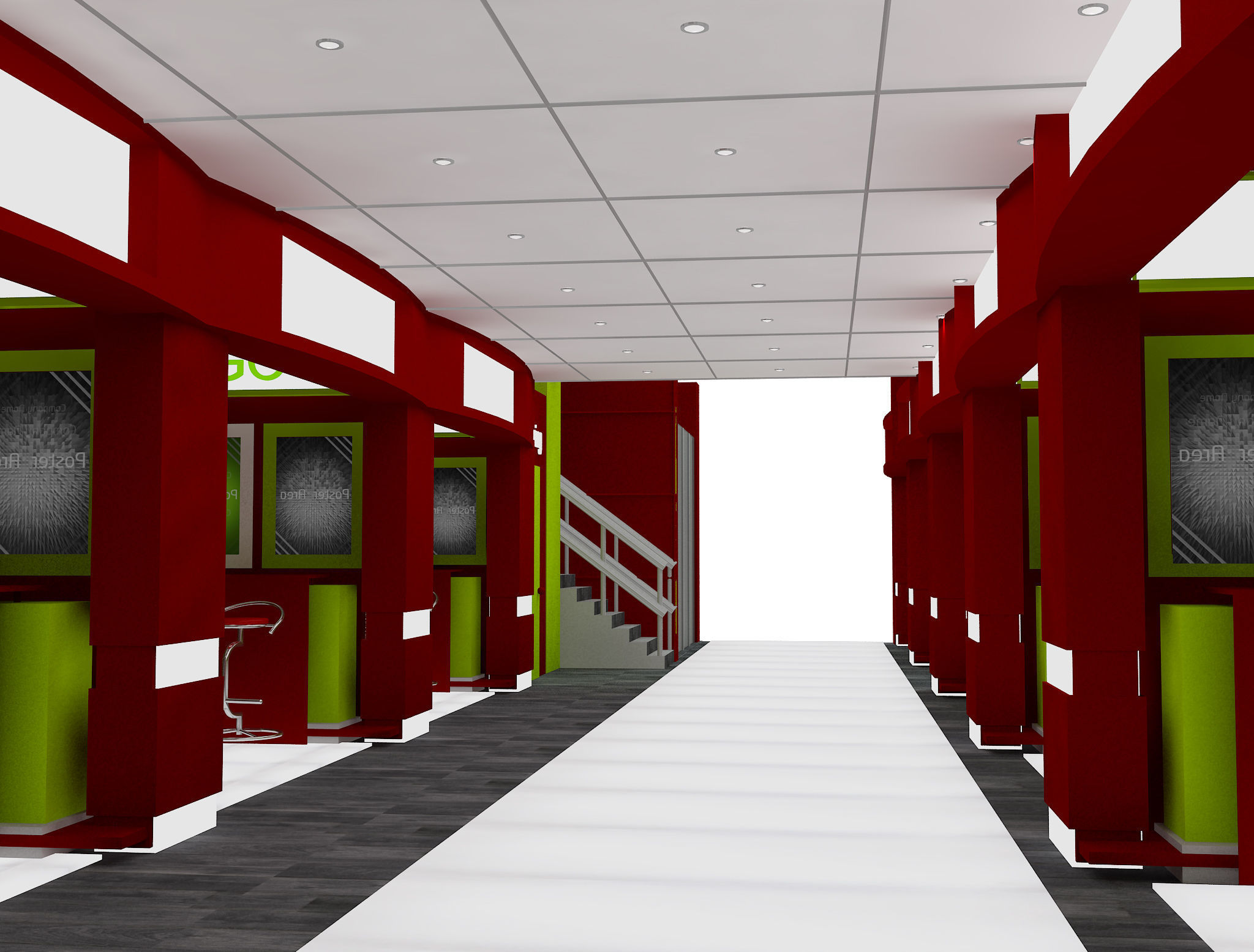 Booth Exhibition Stand a583B 3D model_6