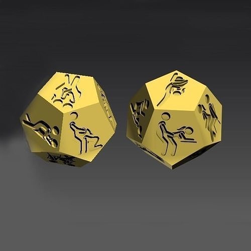 Foreplay dice sexy 3D print model