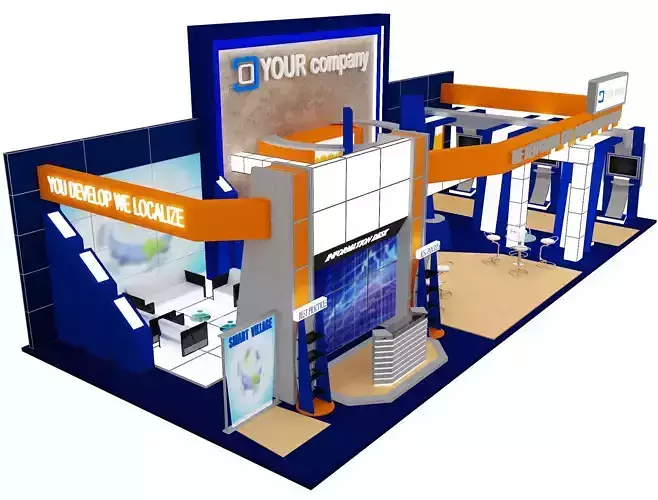  Booth Exhibition Stand a584a