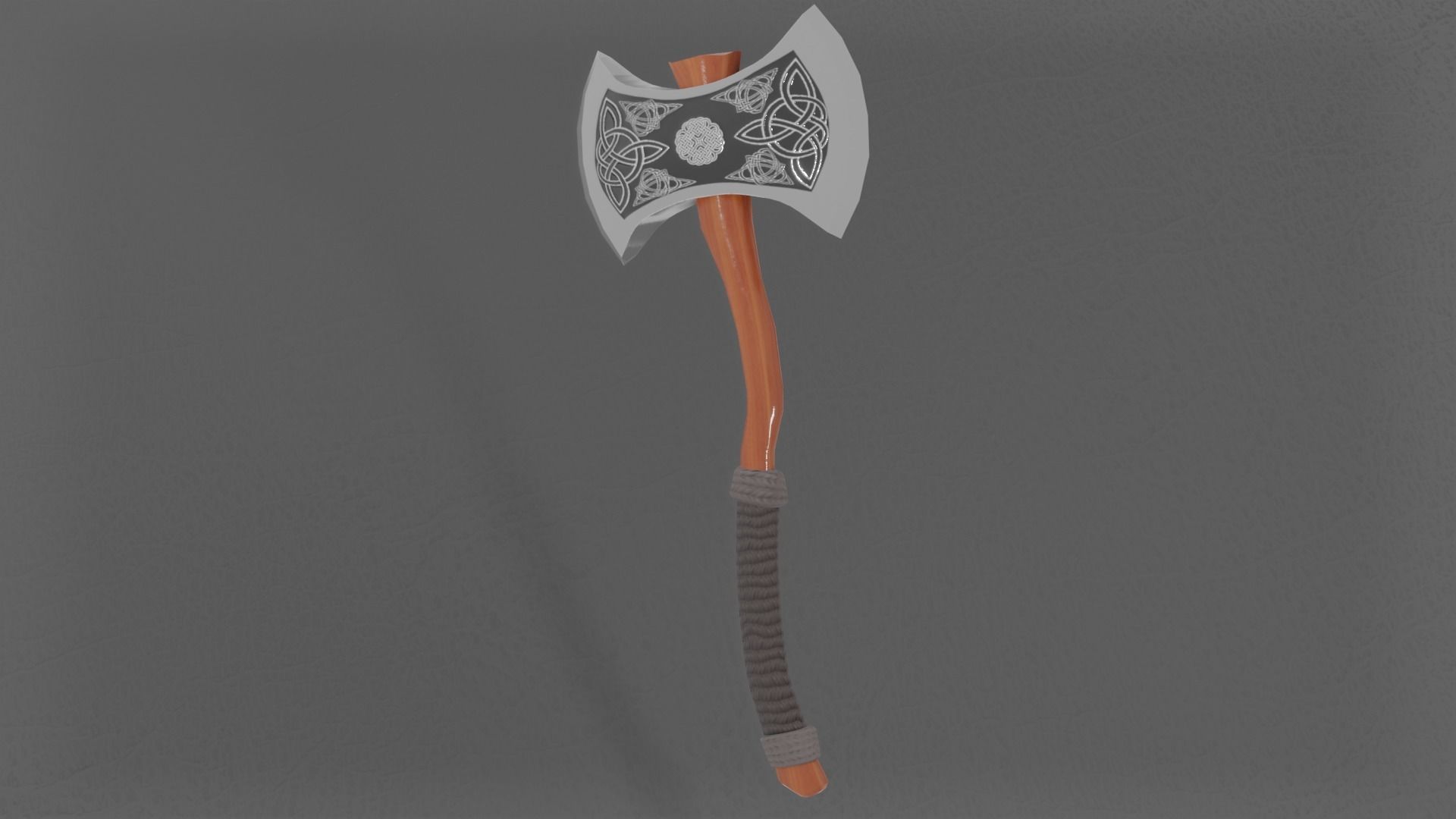 3D model Viking Battle-Axe Low-poly 3D model_2