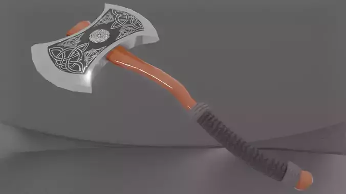 3D model Viking Battle-Axe