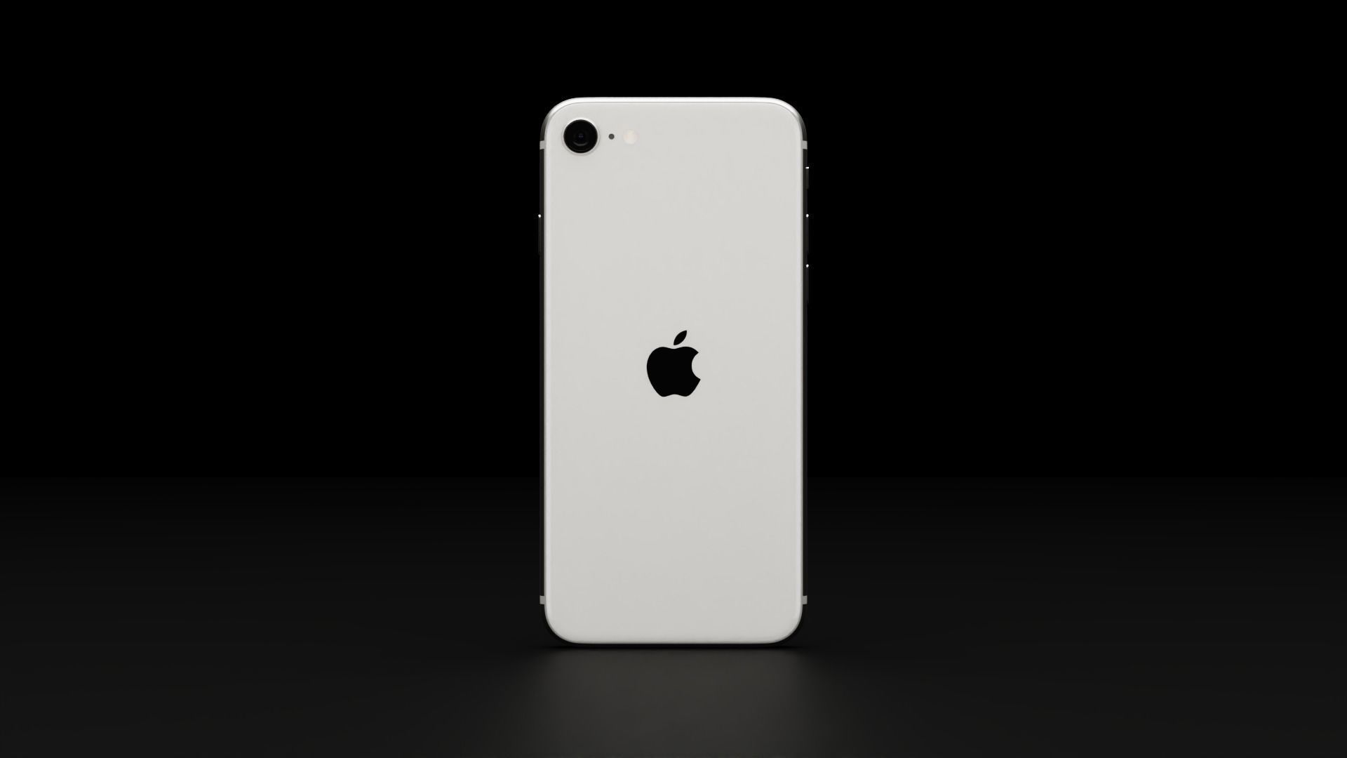Apple iPhone SE 2022 in all Official Colors Low-poly 3D model_5