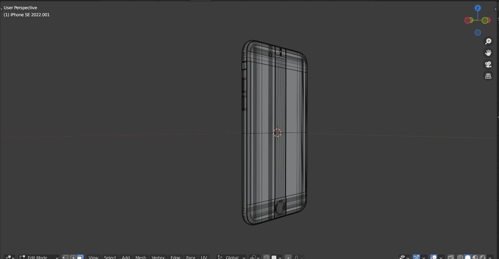 Apple iPhone SE 2022 in all Official Colors Low-poly 3D model_8