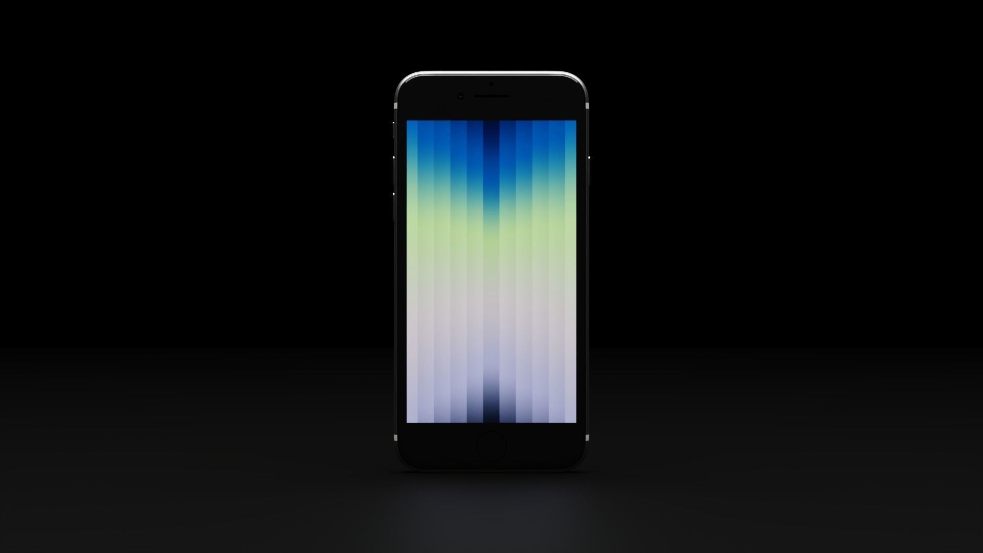 Apple iPhone SE 2022 in all Official Colors Low-poly 3D model_6