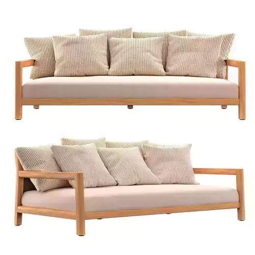 PABLO OUTDOOR Garden sofa By B and B Italia Outdoor 3D model