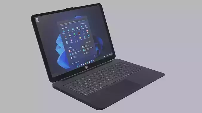 kompyuter hp envy laptop with keyboard and touchpad