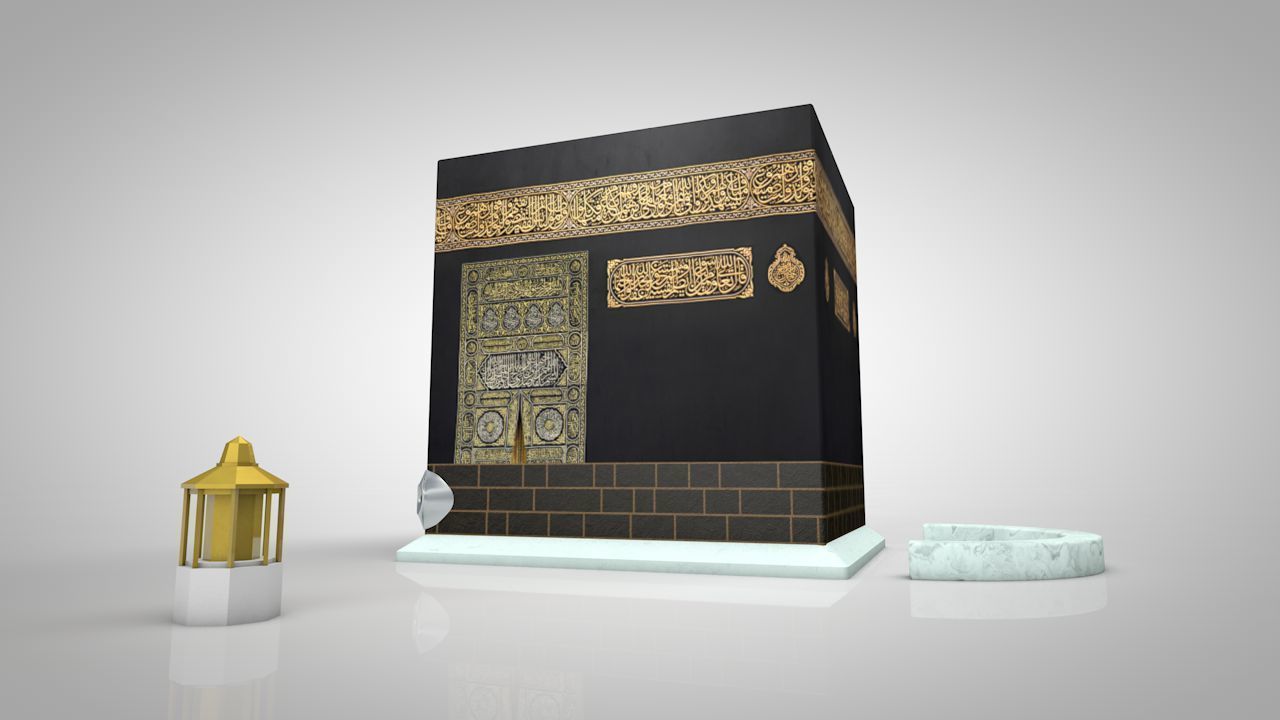 Muslims Kaaba Low-poly 3D model_4