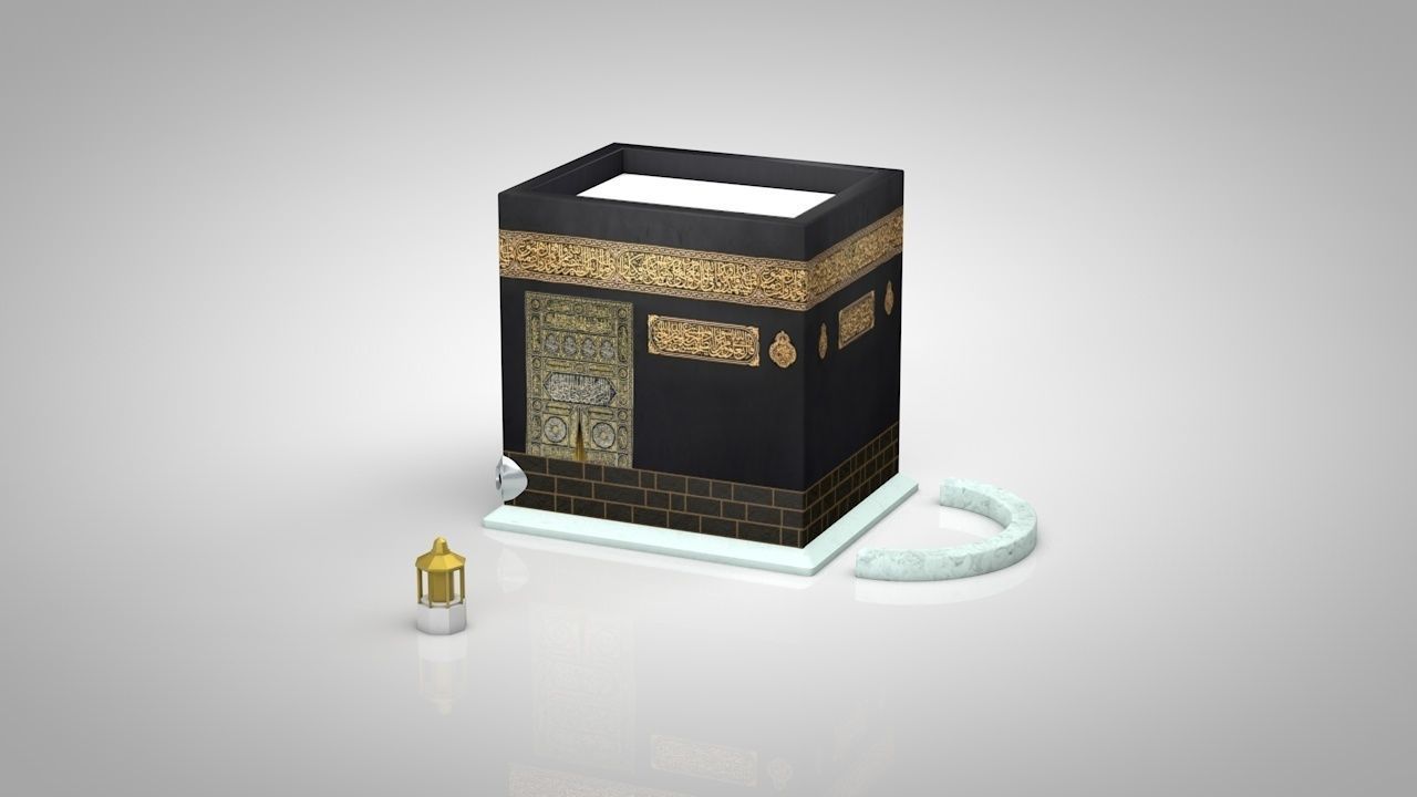 Muslims Kaaba Low-poly 3D model_2
