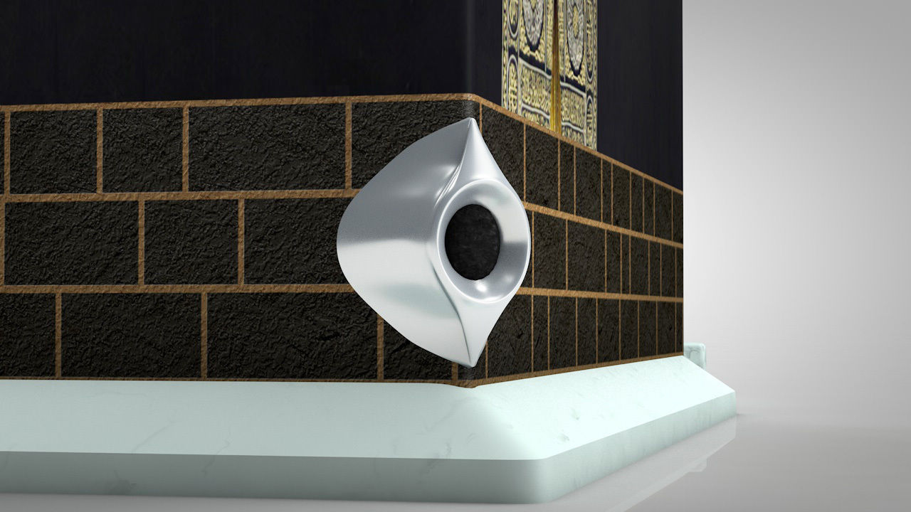 Muslims Kaaba Low-poly 3D model_6