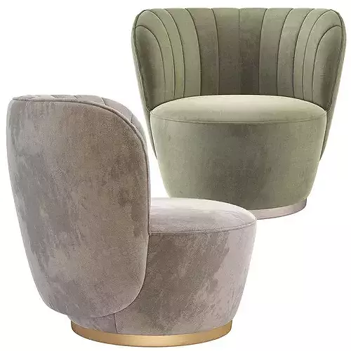 Pearl Armchair Domkapa 3D model 2