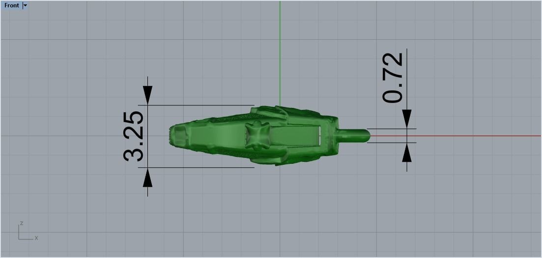 lock carabiner fish 3D print model_10