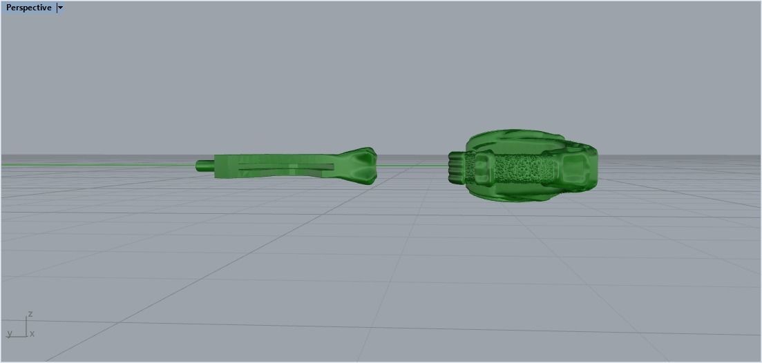 lock carabiner fish 3D print model_12