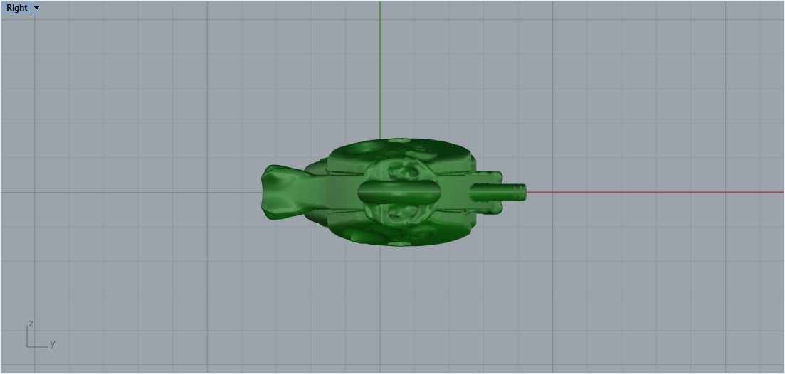 lock carabiner fish 3D print model_8