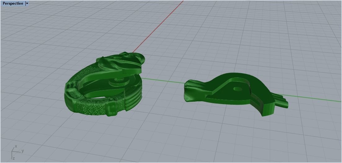 lock carabiner fish 3D print model_13