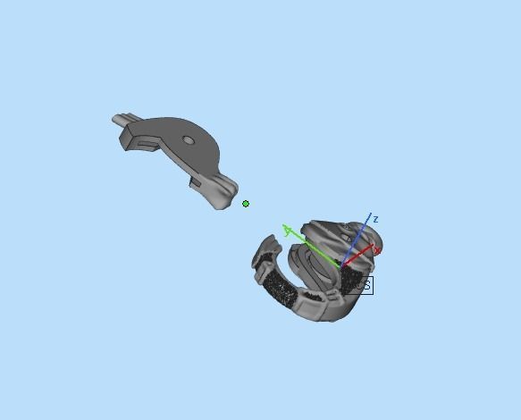 lock carabiner fish 3D print model_16