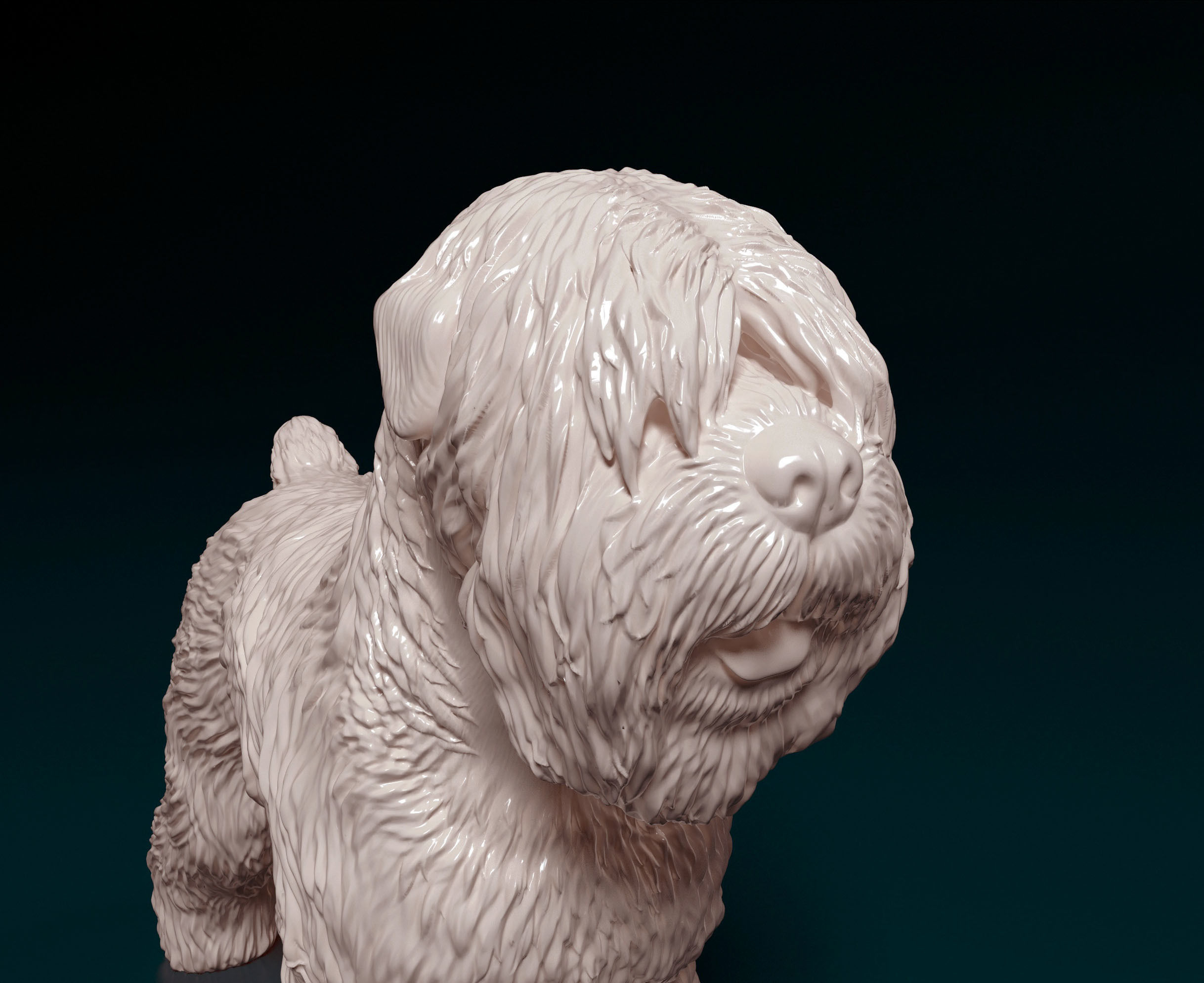 Black russian terrier 3D print model_1