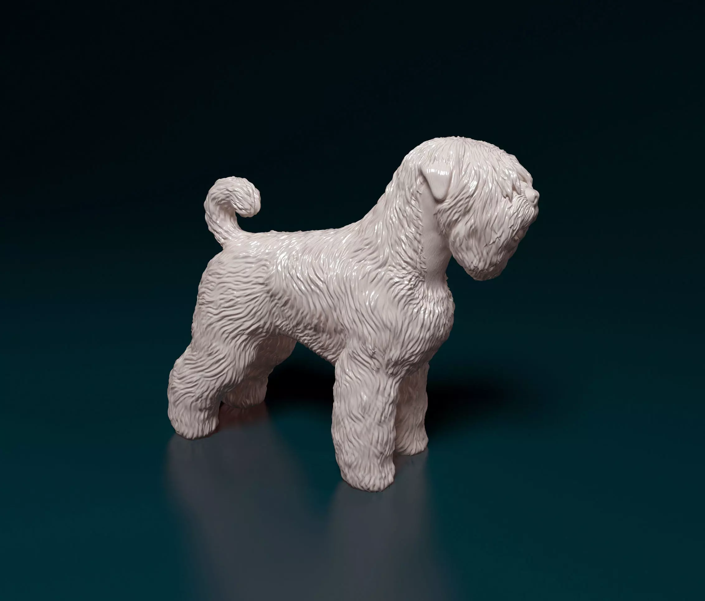 Black russian terrier 3D print model_0