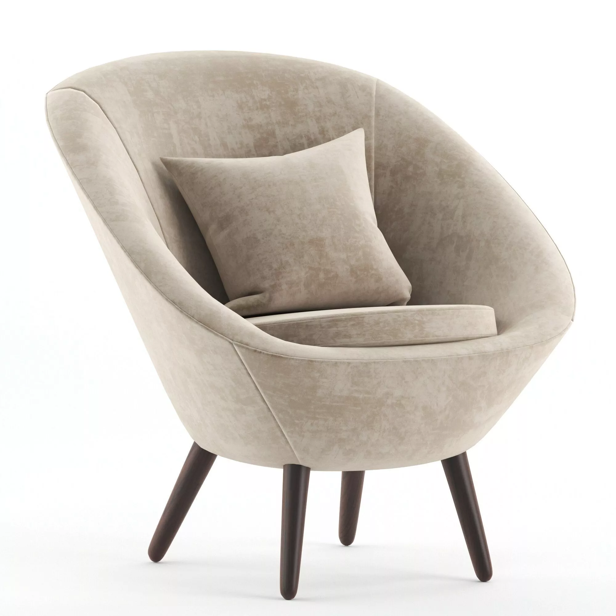 Ten fabric armchair by Driade 3D model