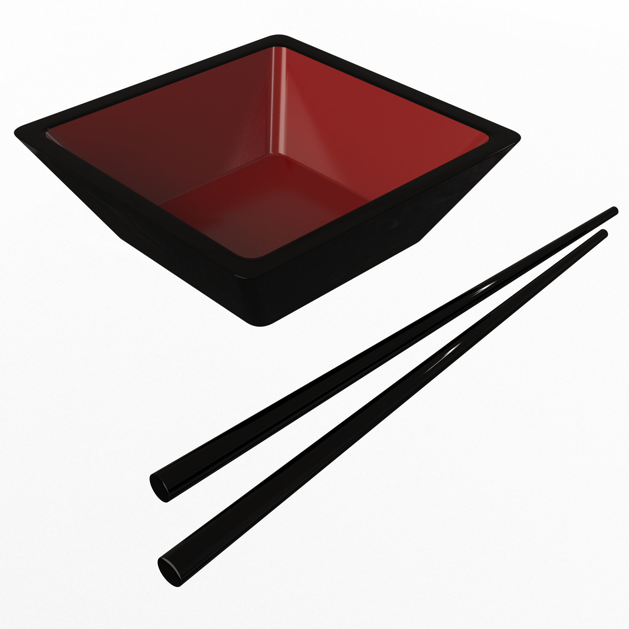 Food and Tableware Collection Low-poly 3D model_12