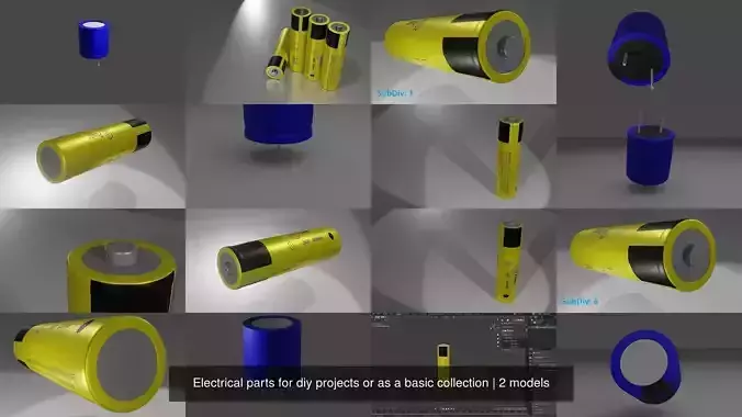 Electrical parts for diy projects or as a basic collection 