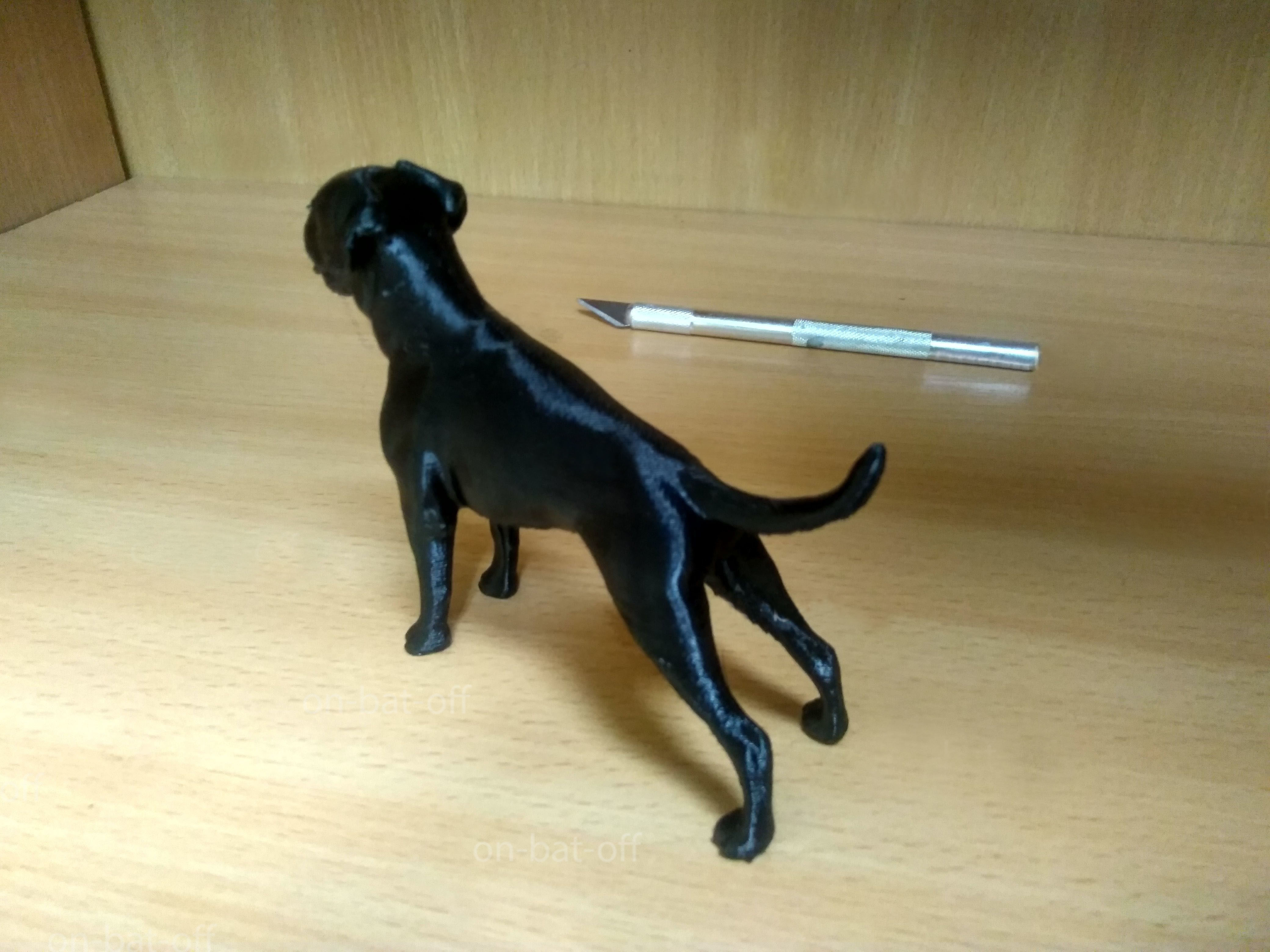 Boxer dog 3D print model_5
