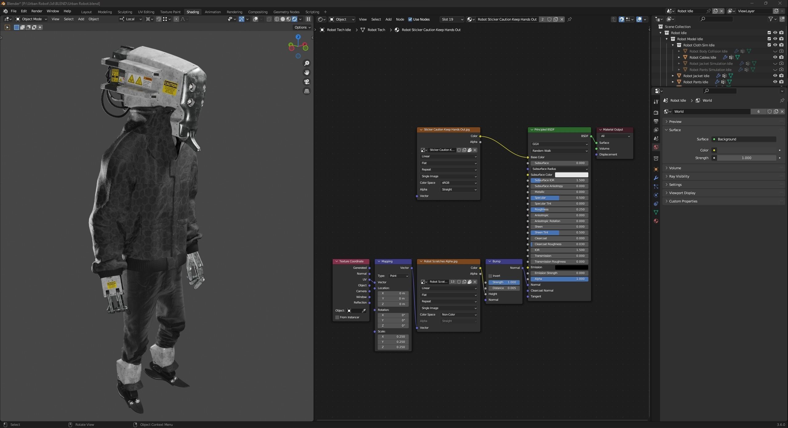 Urban Robot Blender 3D model_19
