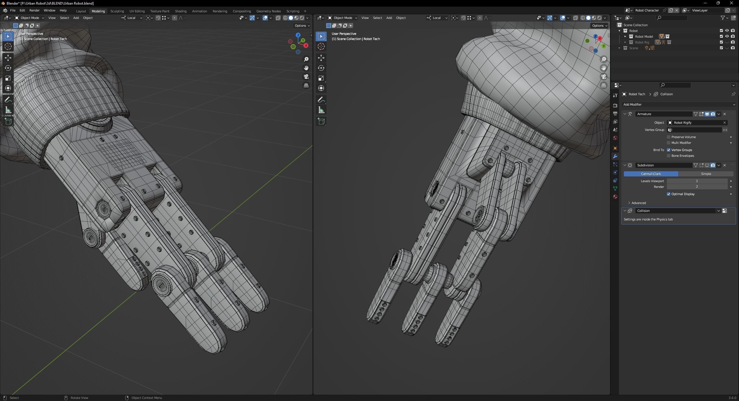 Urban Robot Blender 3D model_13