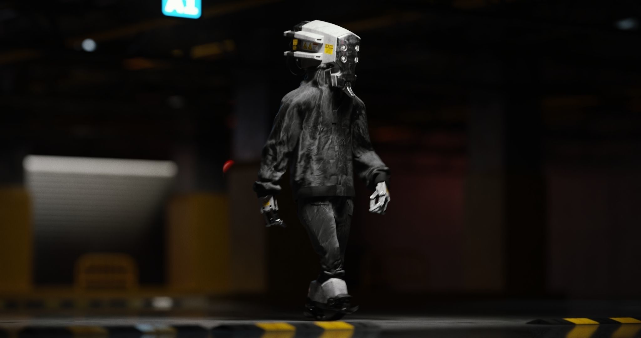 Urban Robot Blender 3D model_8