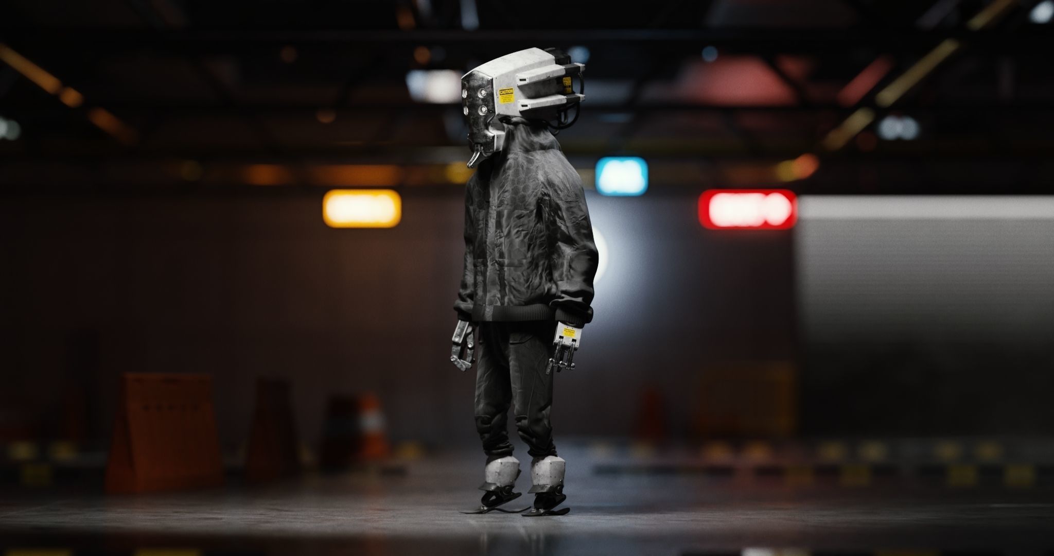 Urban Robot Blender 3D model_2