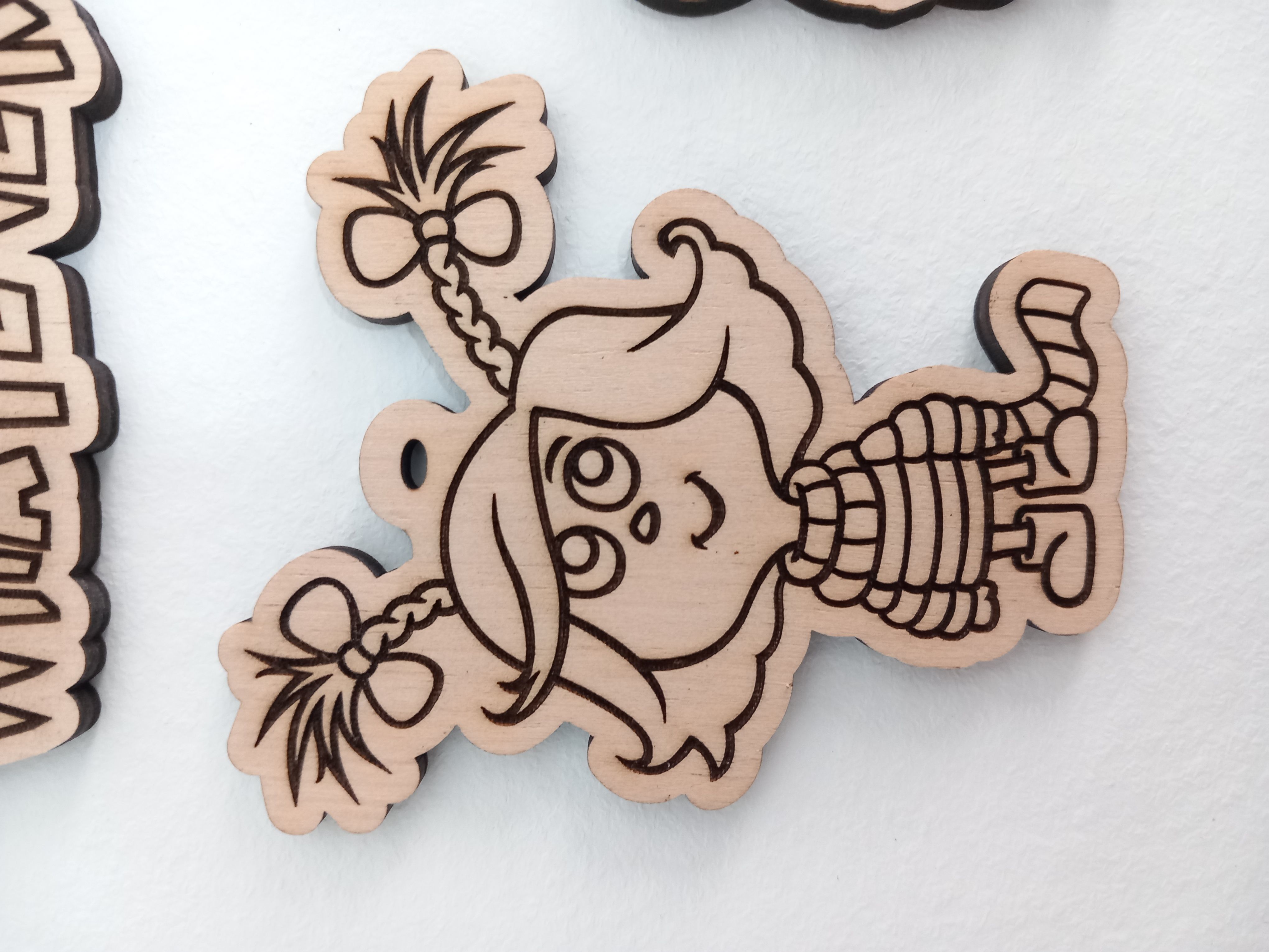 GRINCH - Xmas Christmas ornament - laser cutting and engraving  3D print model_4