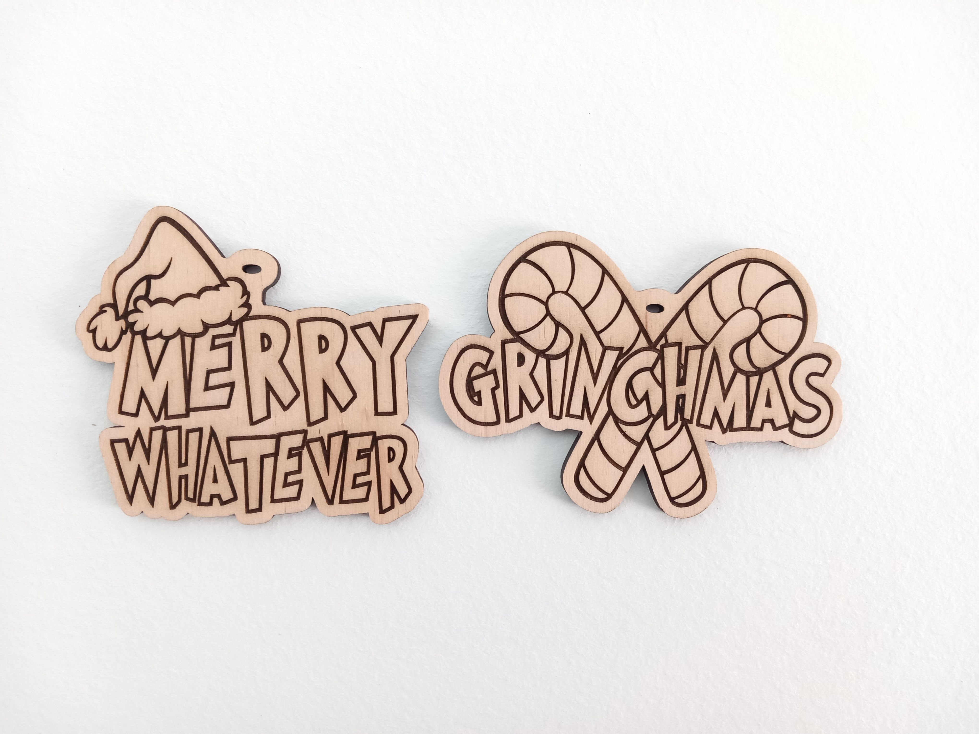 GRINCH - Xmas Christmas ornament - laser cutting and engraving  3D print model_3