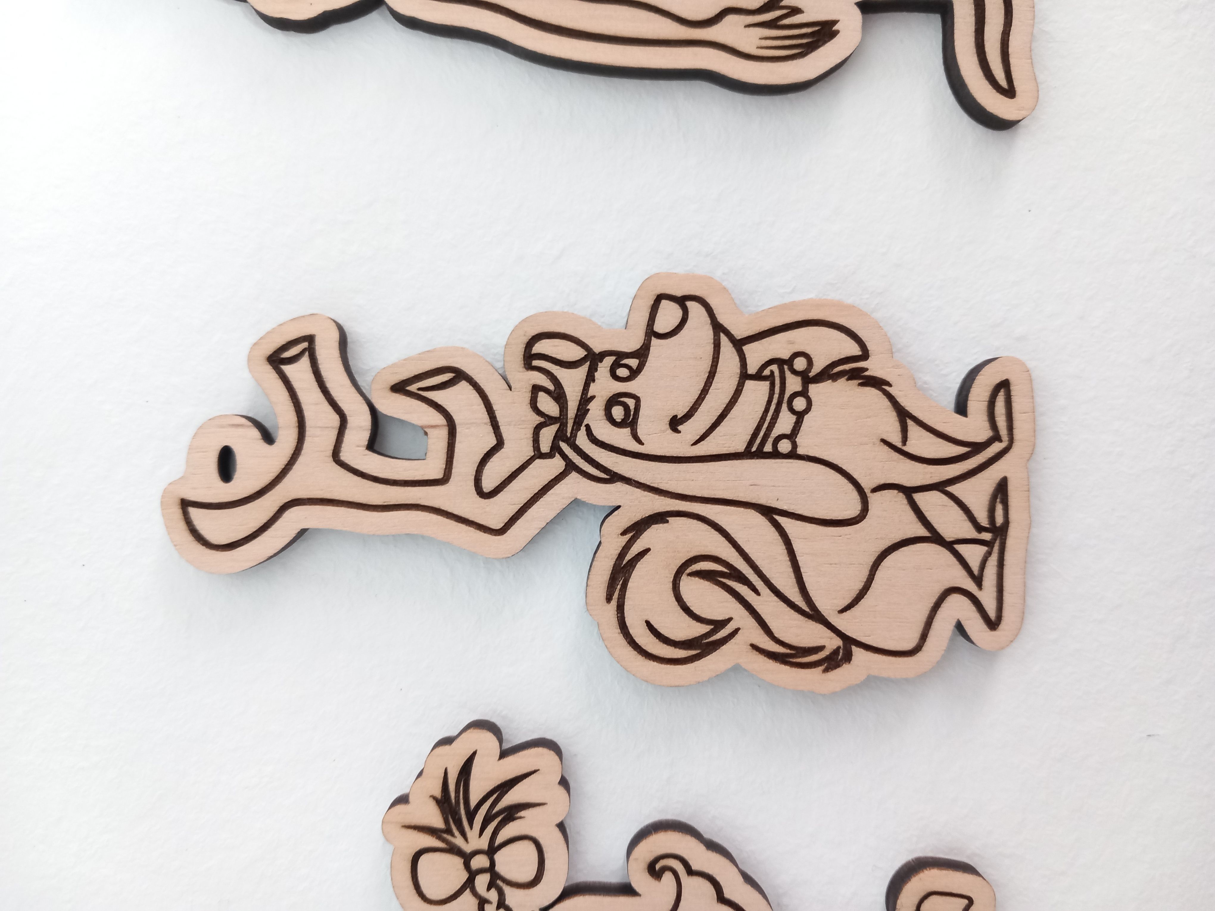 GRINCH - Xmas Christmas ornament - laser cutting and engraving  3D print model_5