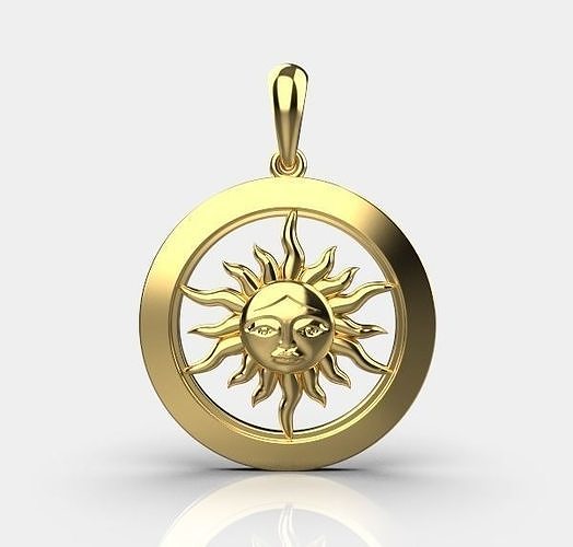 pendant sun 3D print model