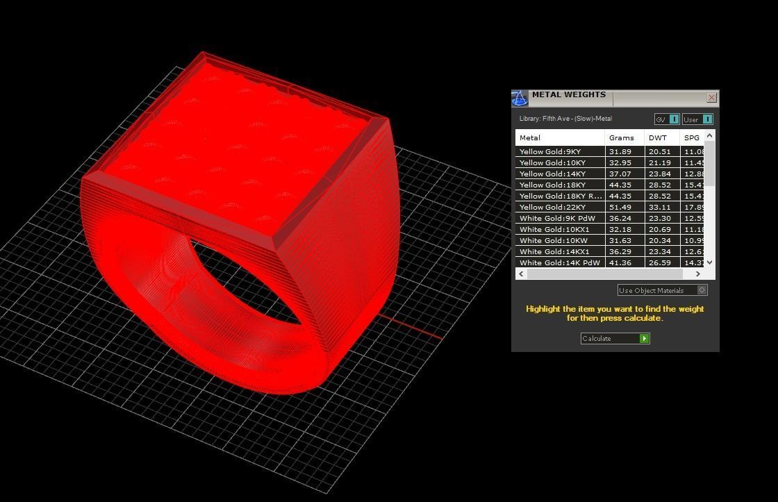 Man Signet Ring With Diamonds 3D print model_6