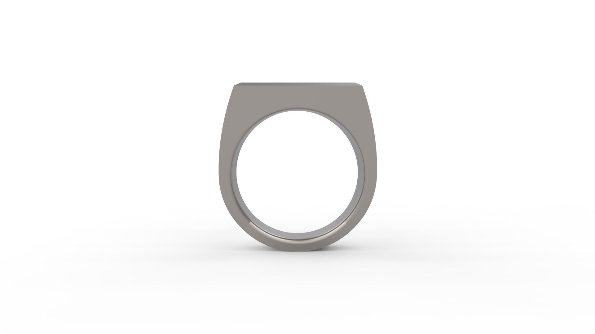 Man Signet Ring With Diamonds 3D print model_3