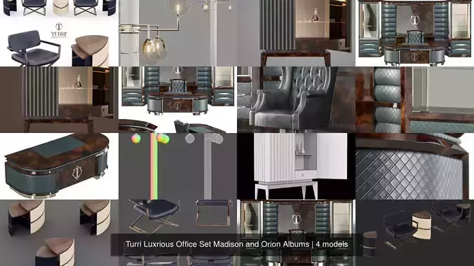 Turri Luxrious Office Set Madison and Orion Albums