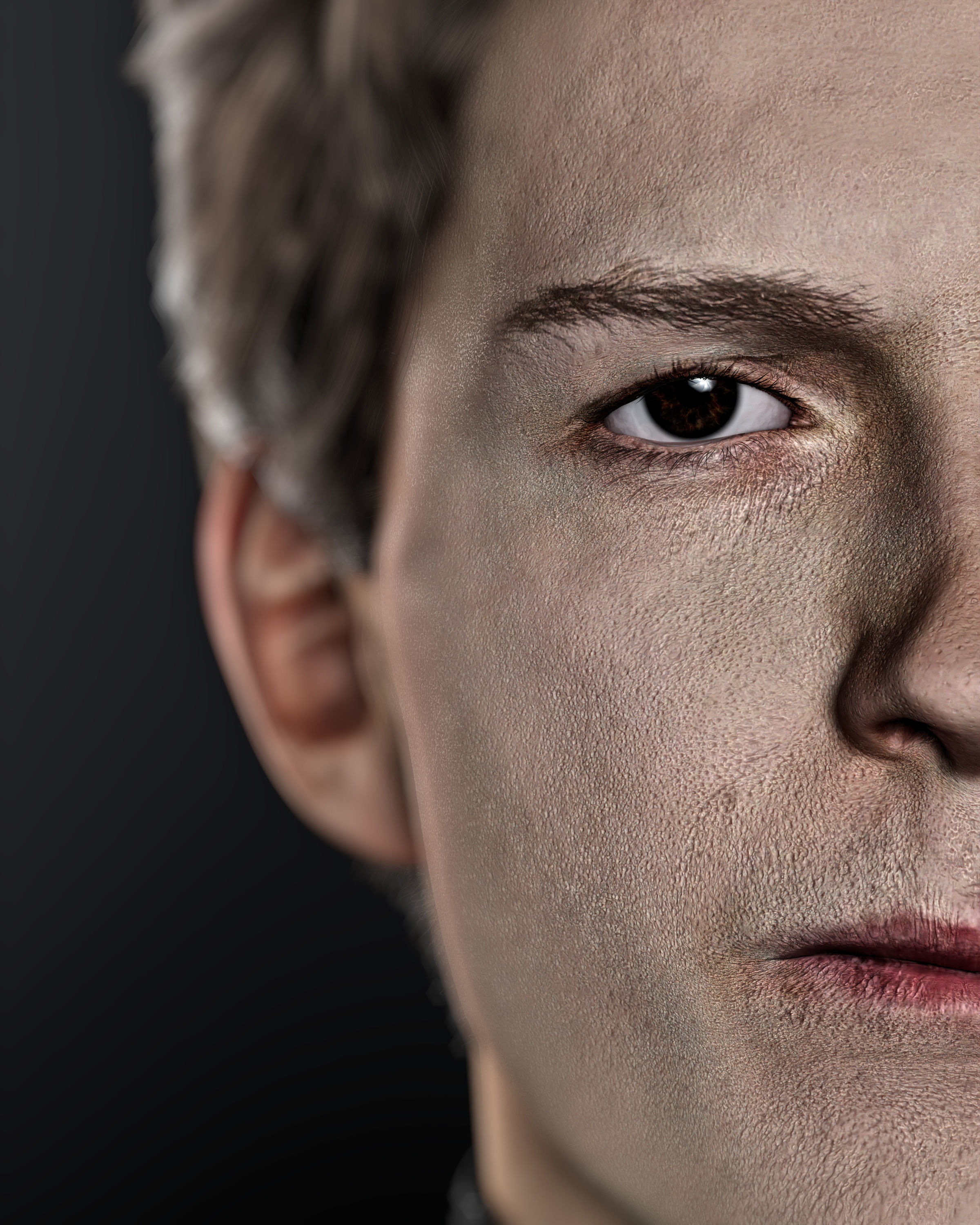 Tom Holland - Head with Blend File 3D model_3