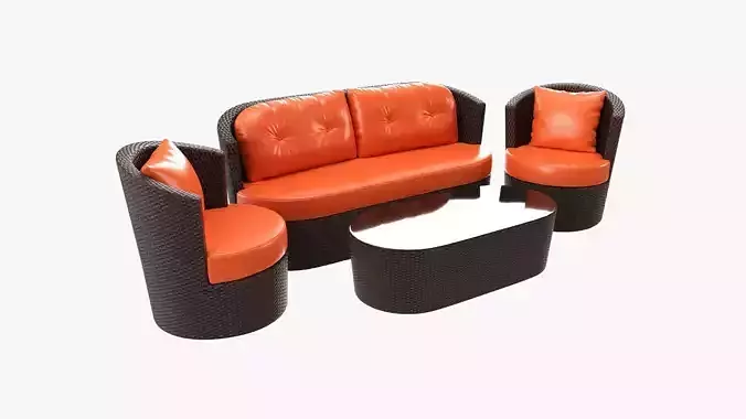 Rattan furniture set 02