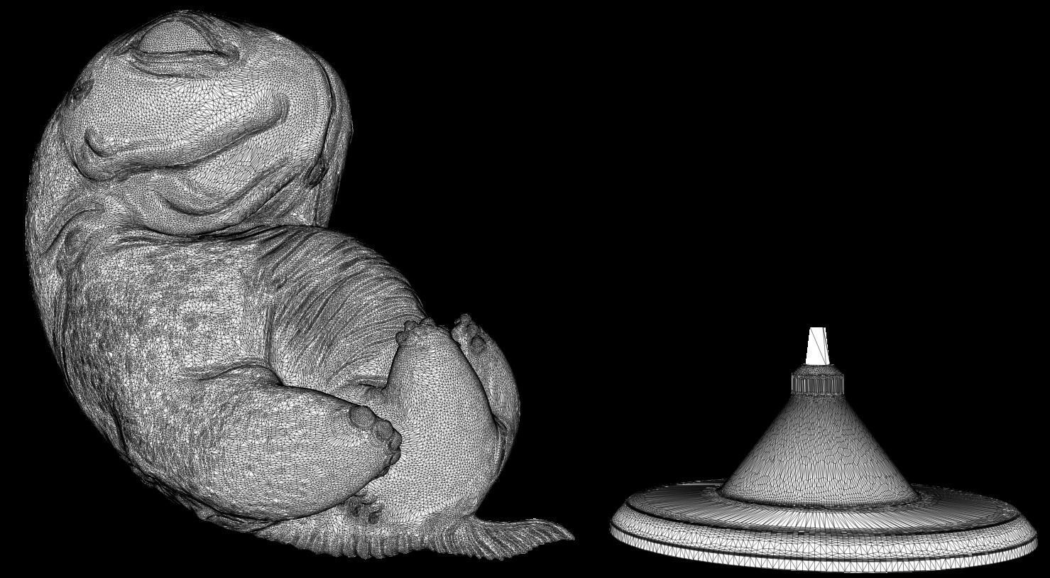 3D PRINTABLE HP LOVECRAFT DEEP ONE EMBRYO 3D print model_17