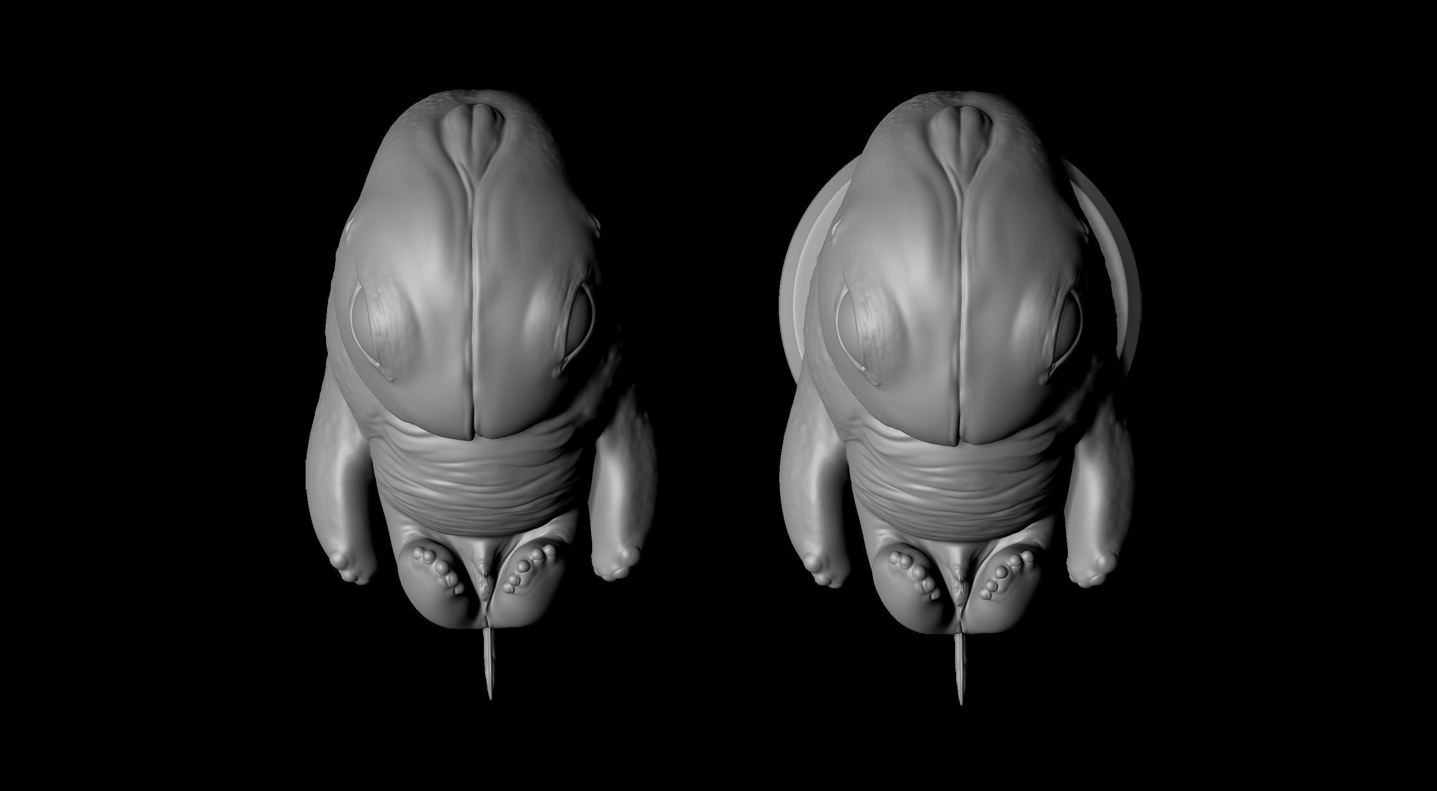 3D PRINTABLE HP LOVECRAFT DEEP ONE EMBRYO 3D print model_12