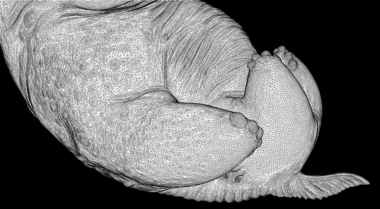 3D PRINTABLE HP LOVECRAFT DEEP ONE EMBRYO 3D print model_16